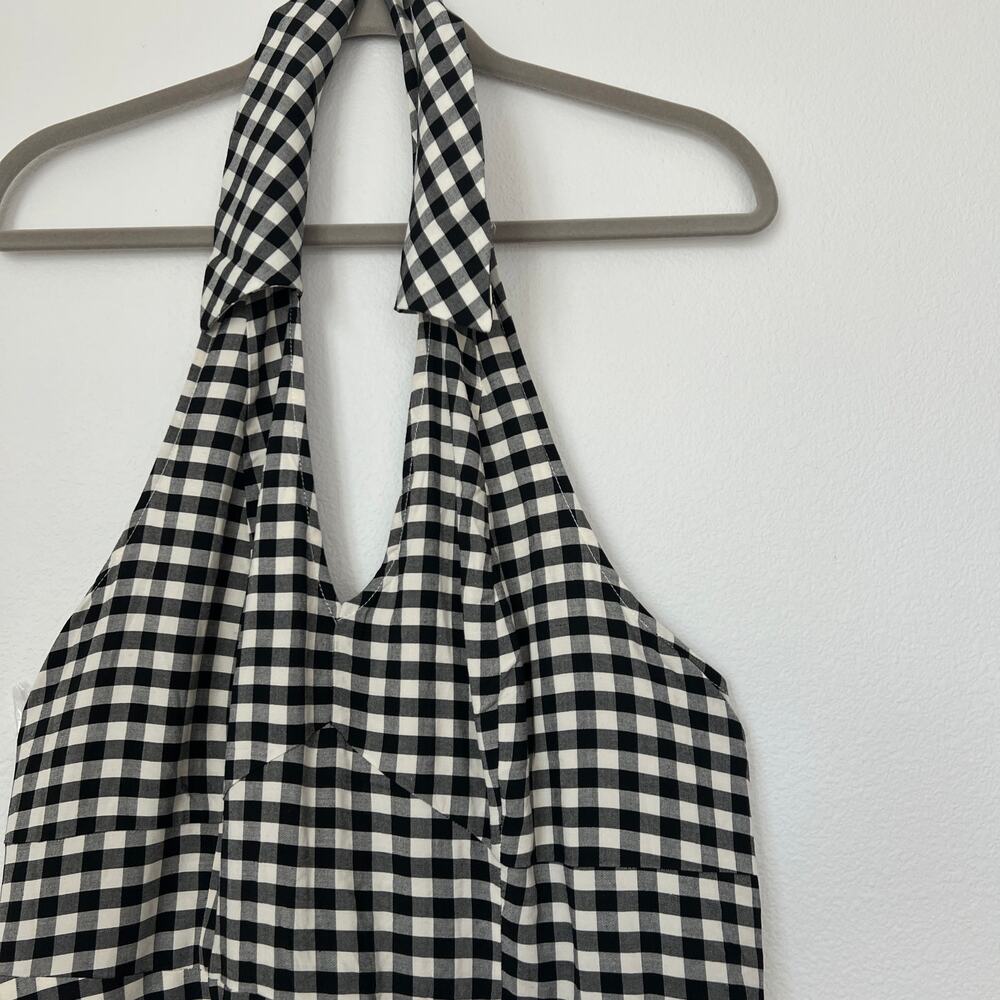 torrid Black and White Gingham Halter Romper - Picture 2 of 6